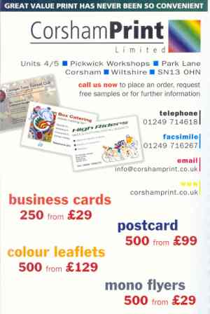 Corsham Print - Senior KO Cup Sponsors